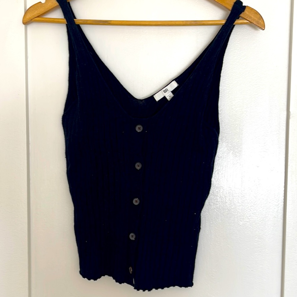 Black Bo sweater tank- ribbed